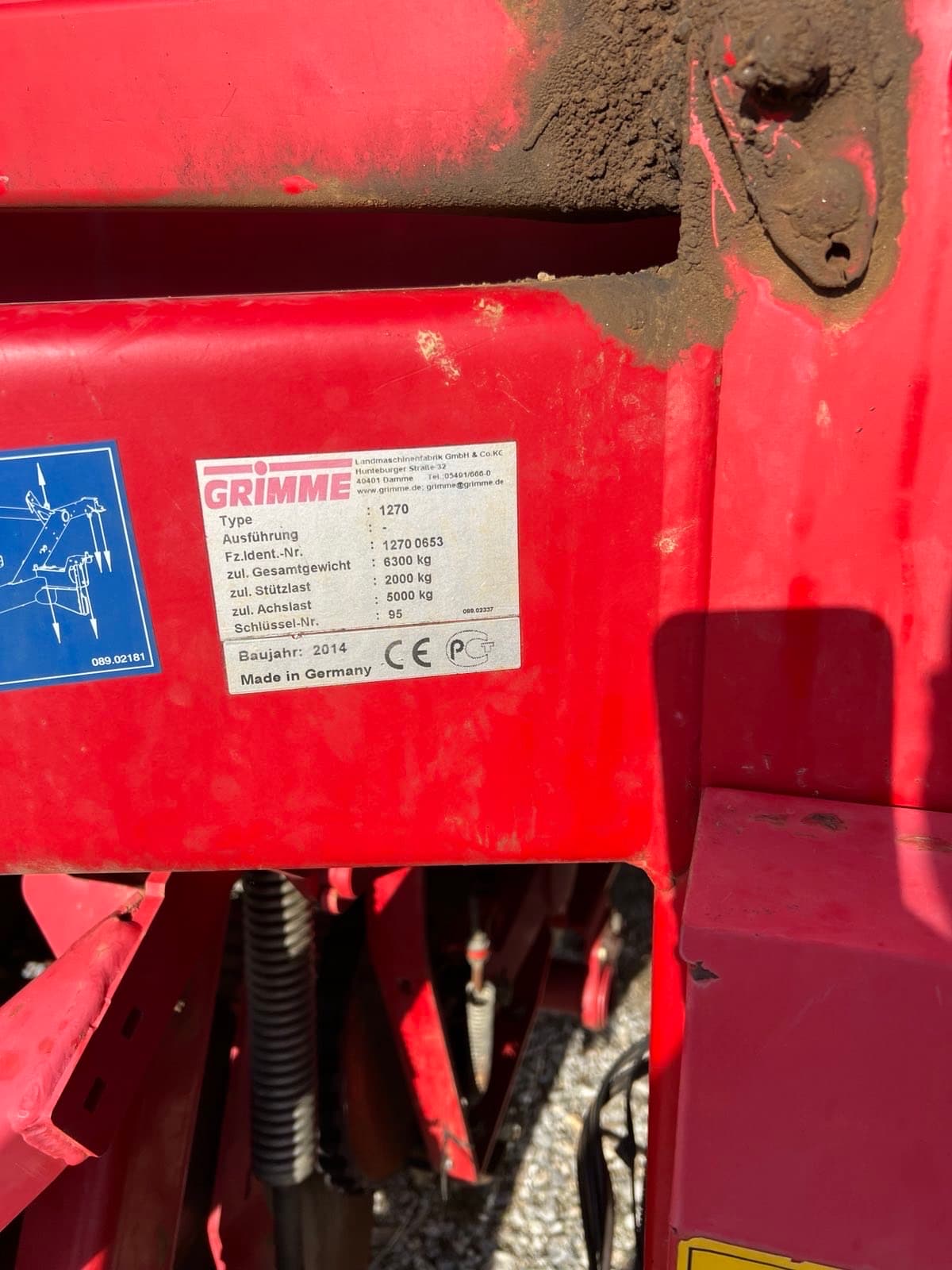 GRIMME SE 140 - machinePlate - Ref. dd3d