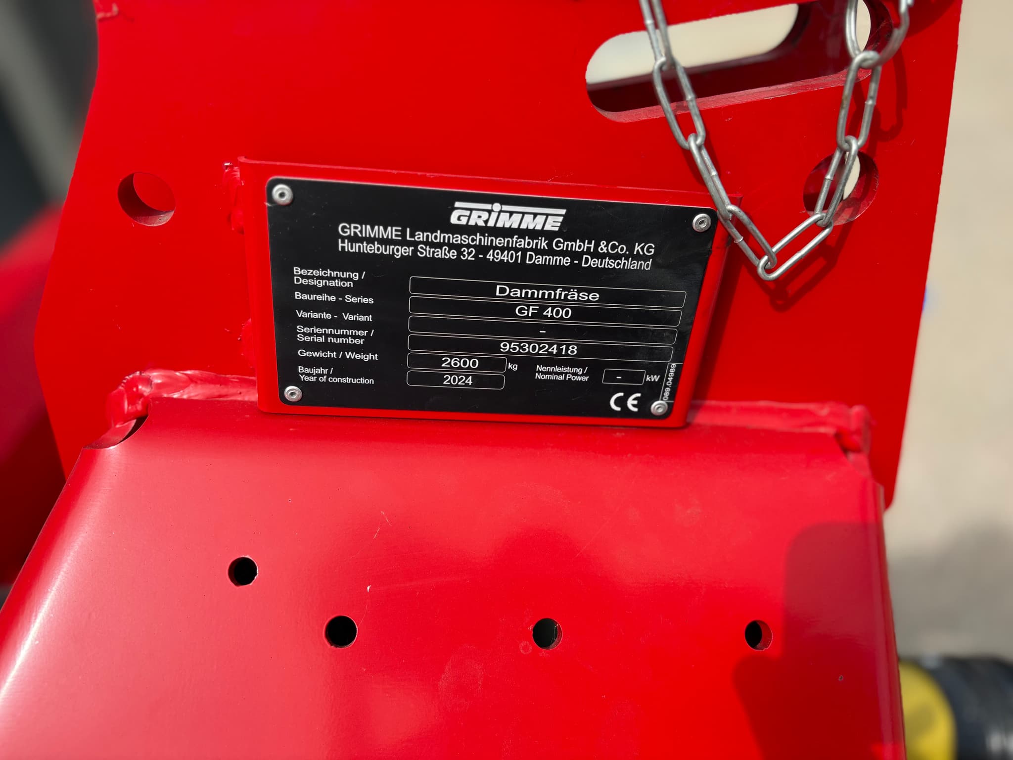 GRIMME GF 400 - detail - Ref. 8244