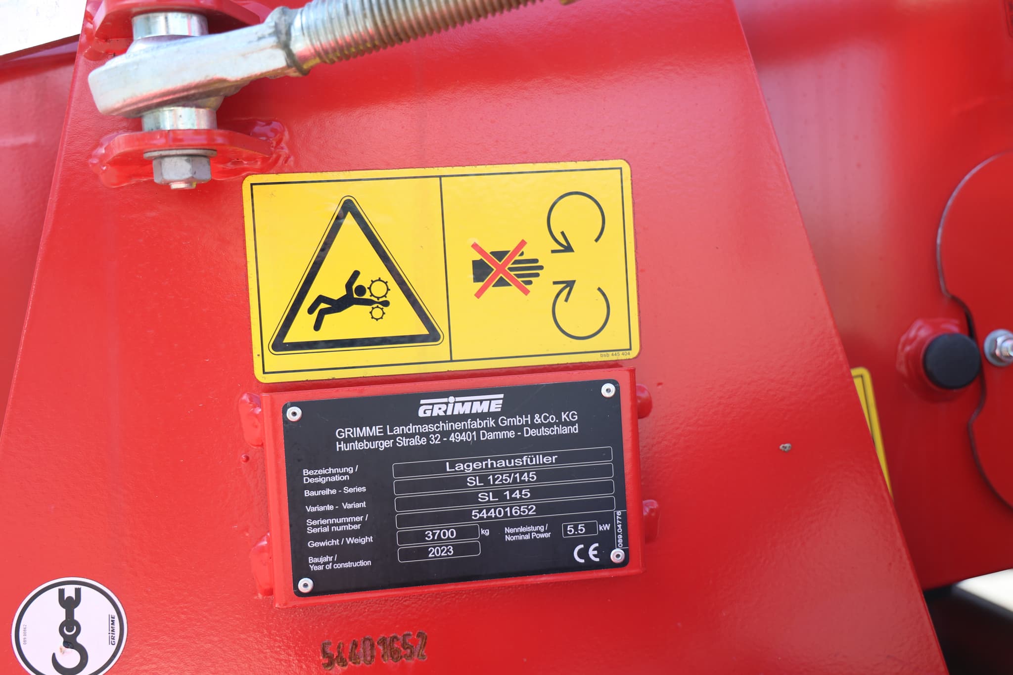 GRIMME SL 145 - machinePlate - Ref. d937