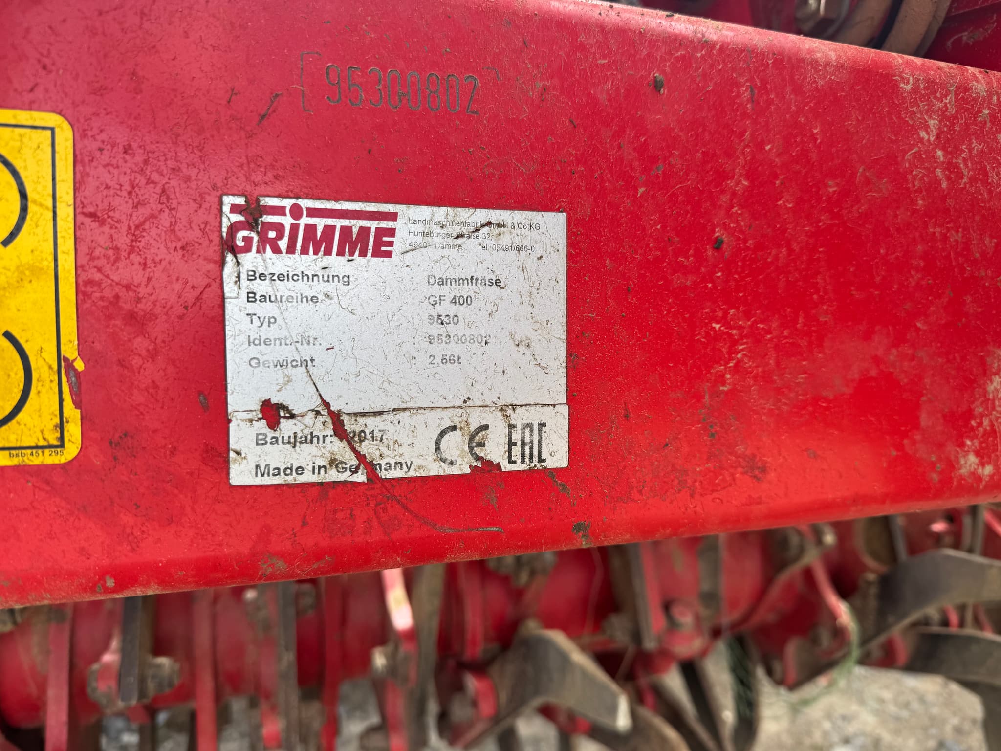 GRIMME GF 400 - right - Ref. 80f8