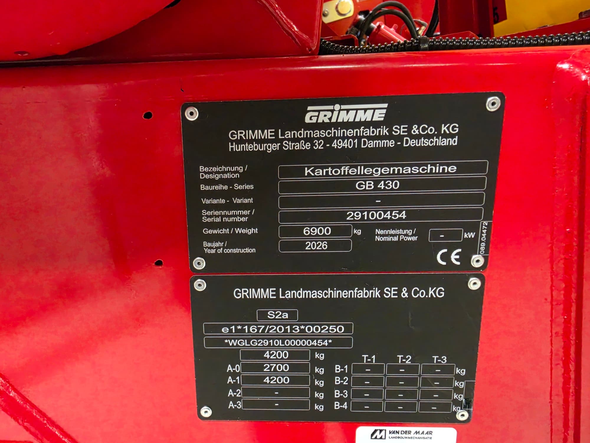 GRIMME GB 430 - machinePlate - Ref. 588e