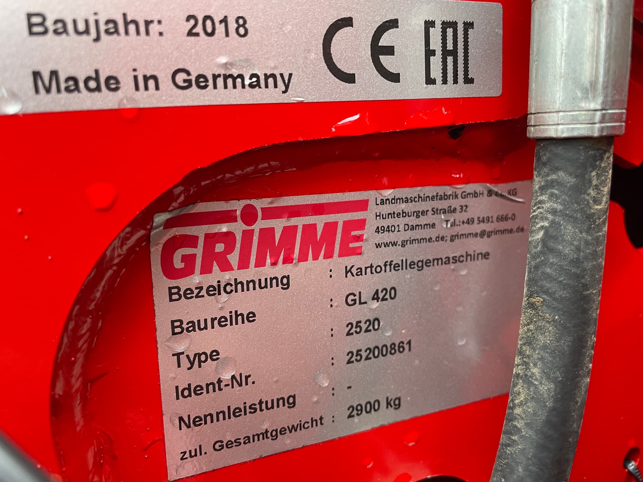 GRIMME GL 420 - detail - Ref. 24b7