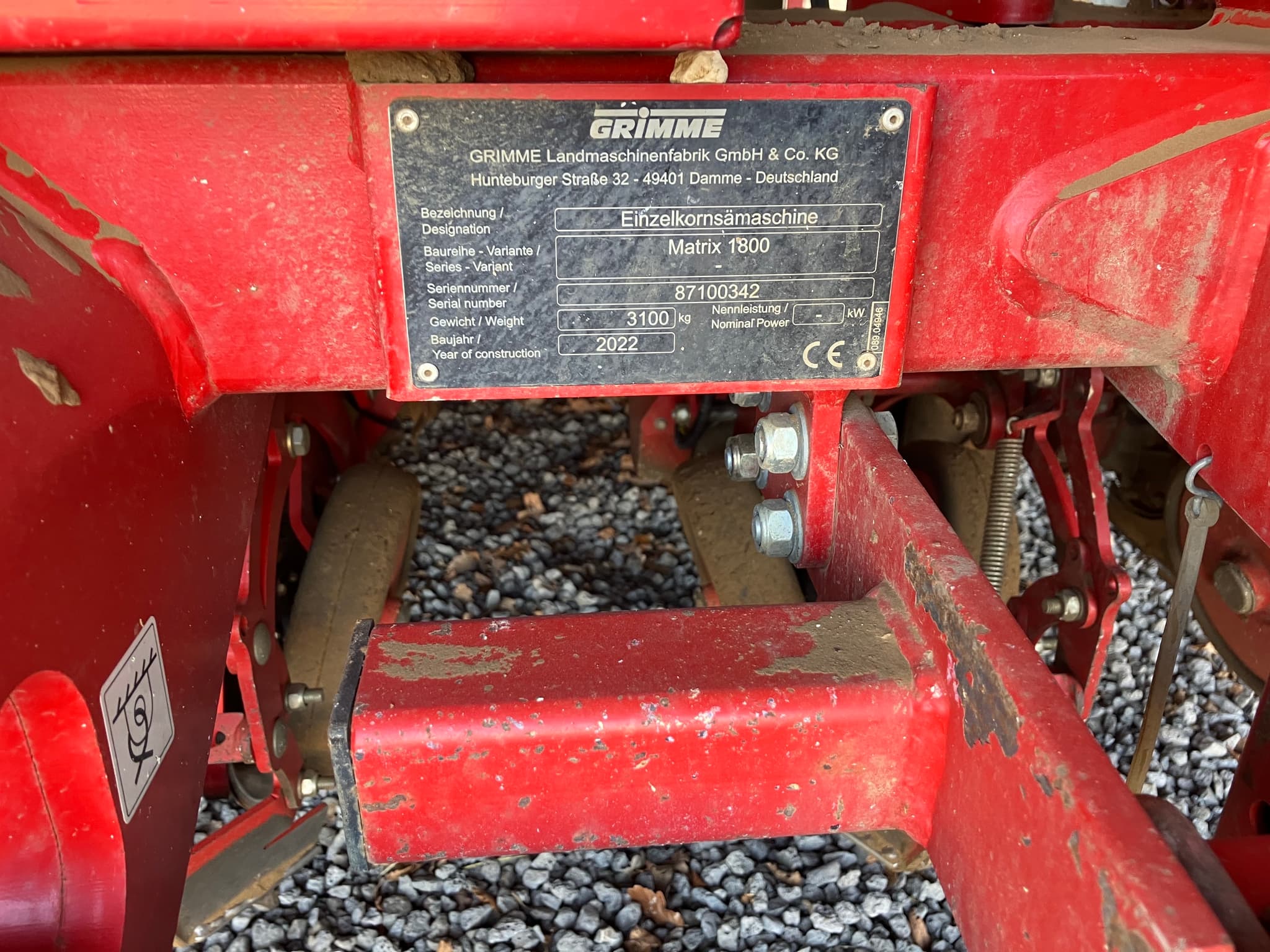 GRIMME Grimme Matrix 1800, 18 Row, Sugarbeet Drill - detail - Ref. 39c1