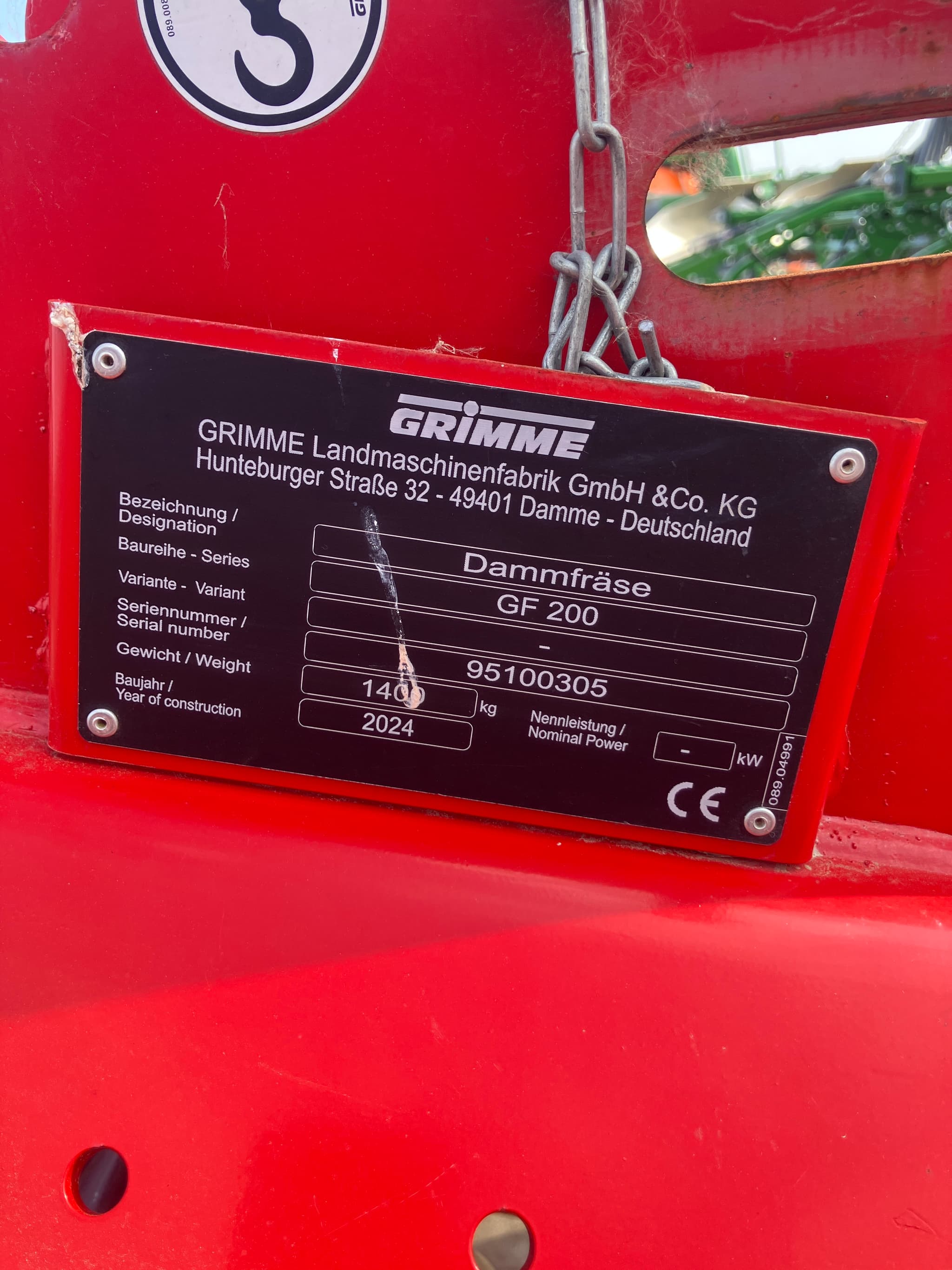 GRIMME GF 200 - machinePlate - Ref. 877c