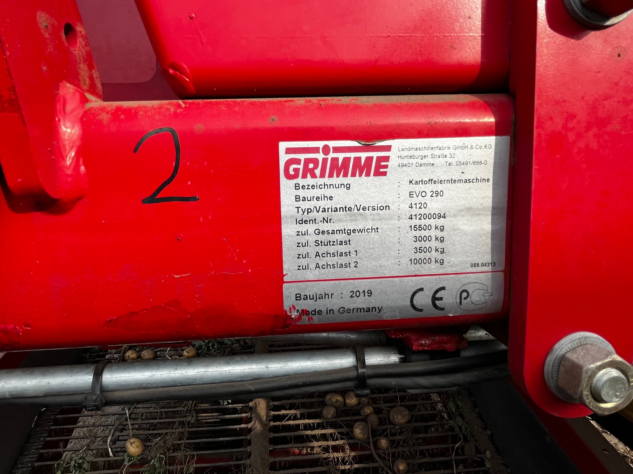 GRIMME EVO 290 ClodSep - detail - Ref. 3f28