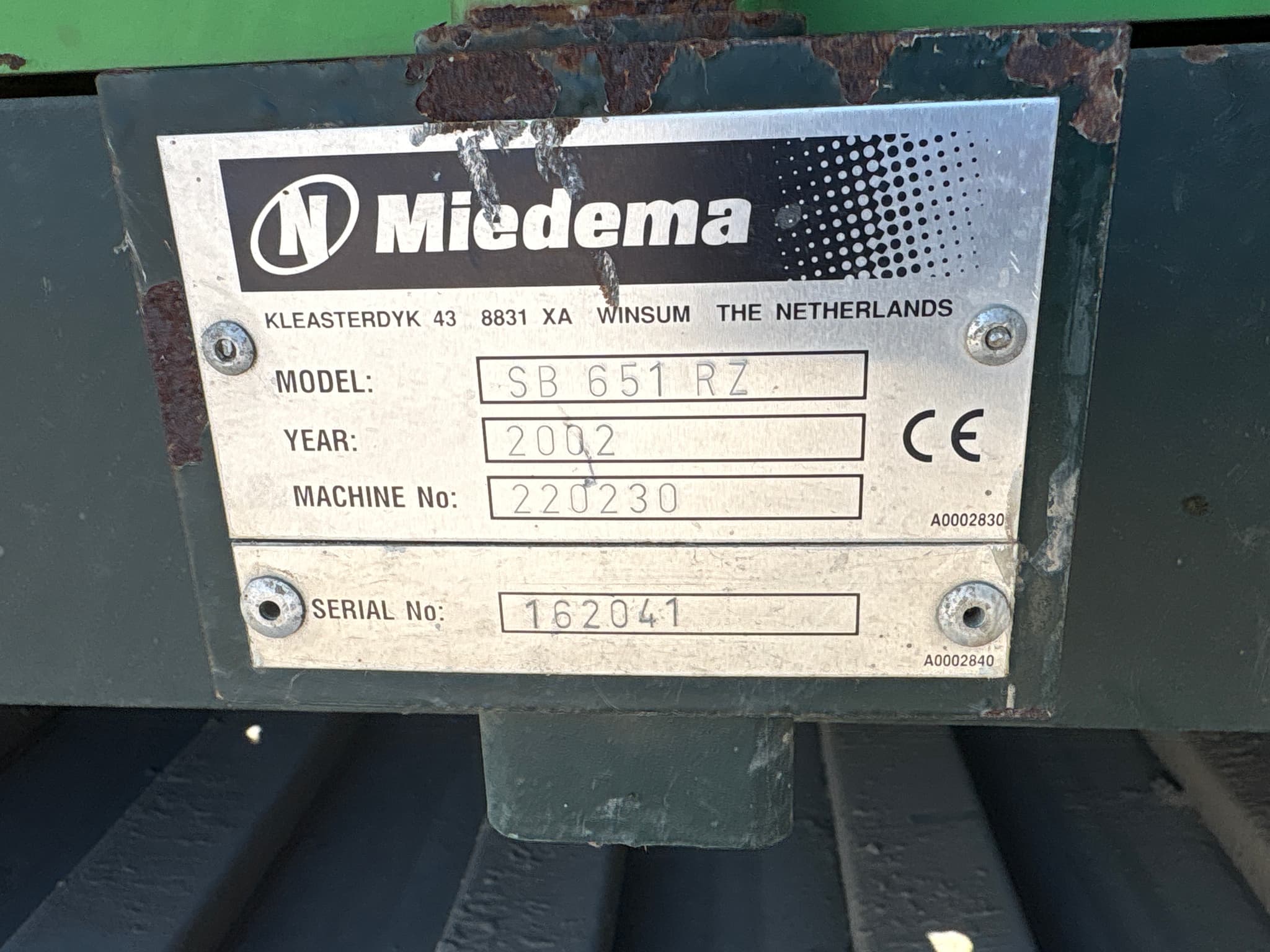 Dewulf / Miedema SB 651 RZ - detail - Ref. 2eba