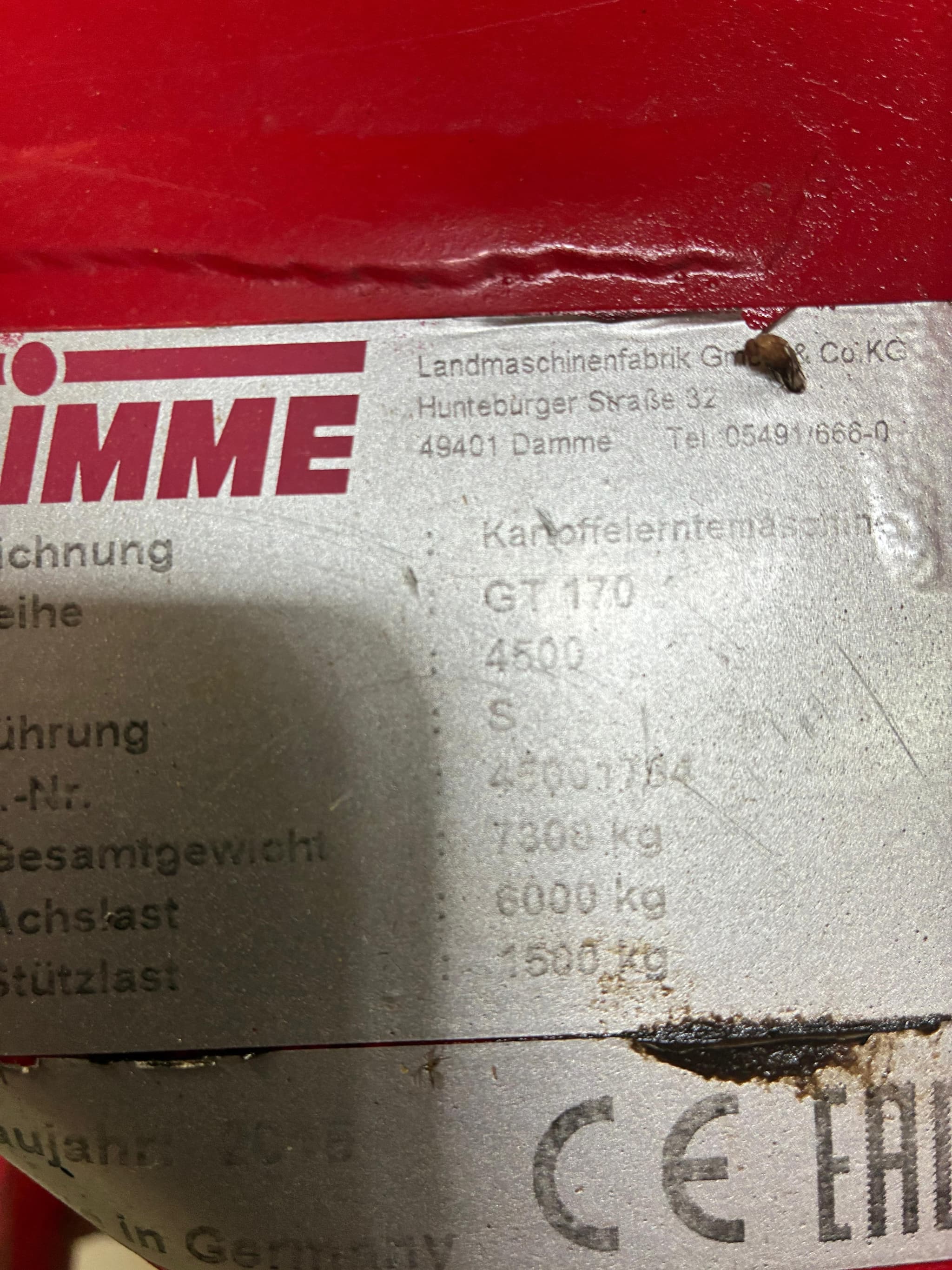 GRIMME GT 170 - detail - Ref. da81