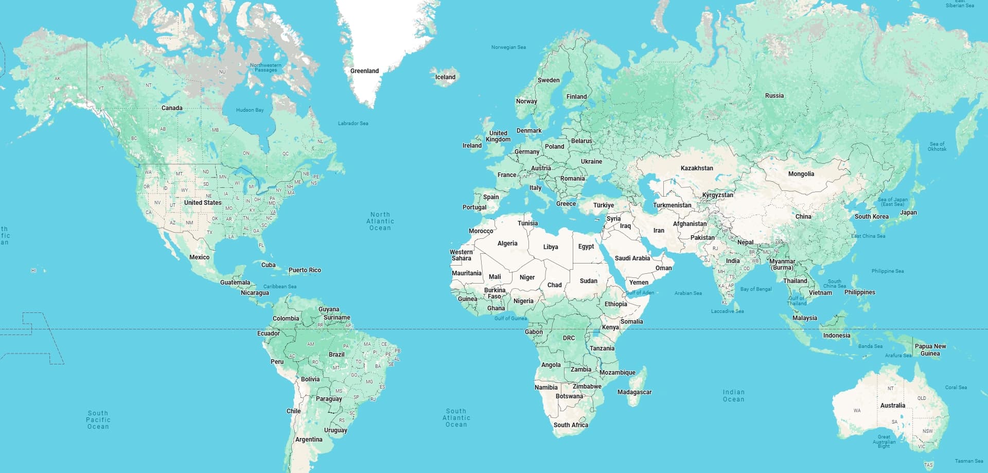 world map