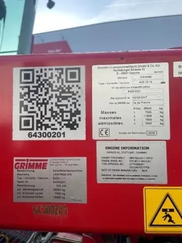 GRIMME VARITRON 470 MS FKEV - detail - Ref. 2c81