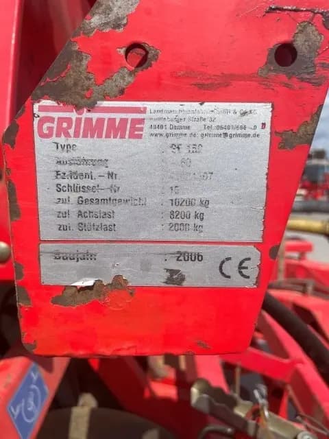 GRIMME SE 150-60 UB TA - machinePlate - Ref. 4d80