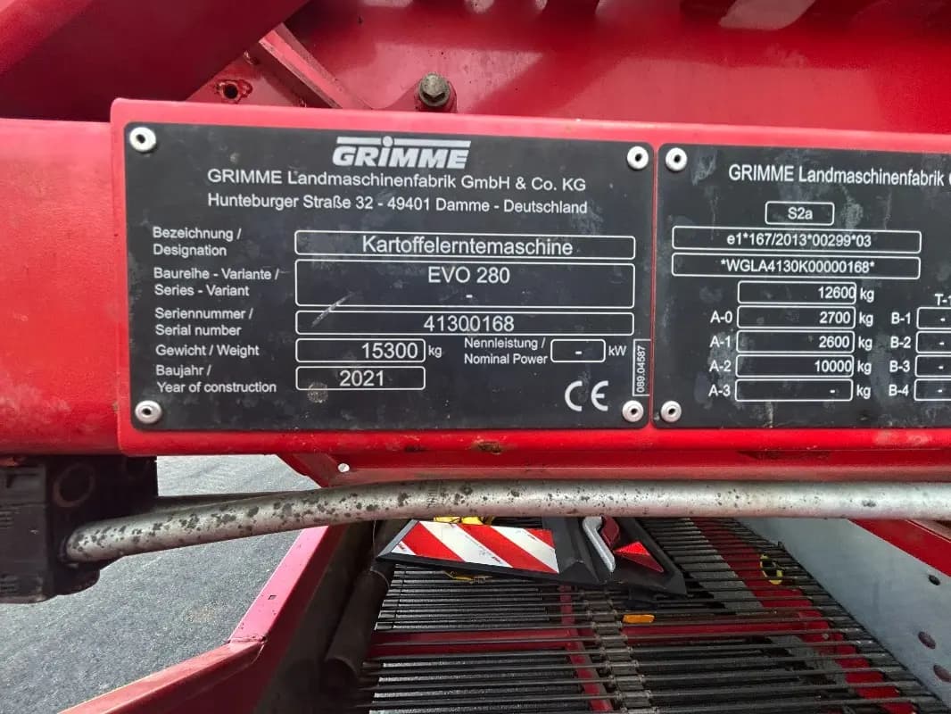 GRIMME EVO 280 EasySep TA - detail - Ref. 115a