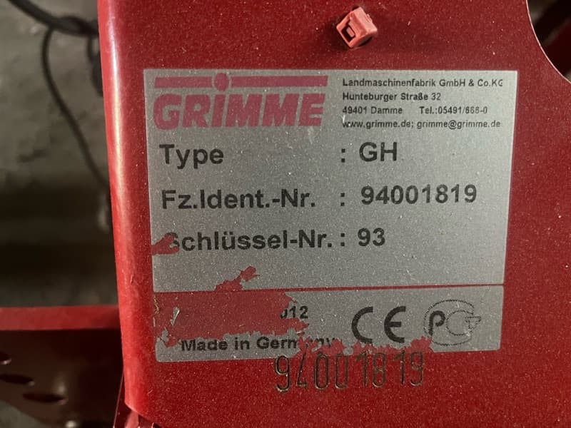 GRIMME GH 4 - front - Ref. 78ff