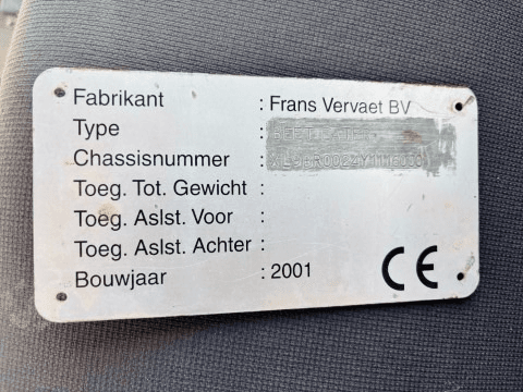 Vervaet BeetEater 625 - detail - Ref. 2474