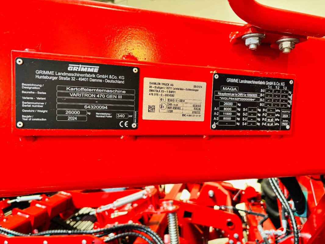 GRIMME VARITRON 470 GEN III - detail - Ref. 7d0b