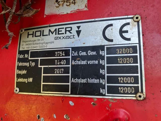 Holmer Holmer T4-40 Self-Propelled Sugarbeet Harvester - machinePlate - Ref. 49ec