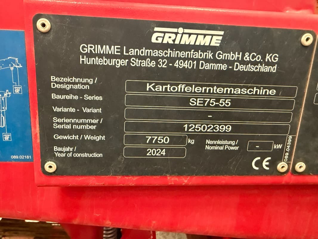 GRIMME SE-75-55-UB - detail - Ref. e962