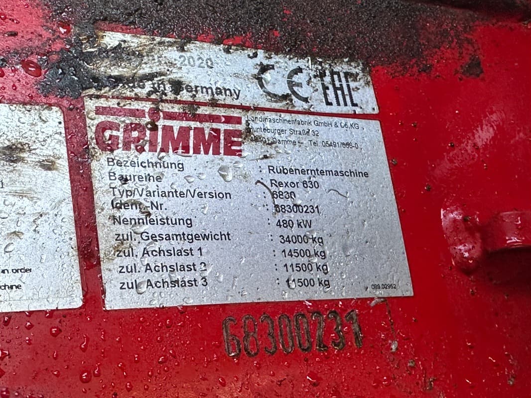 GRIMME REXOR 6300 Platinum - detail - Ref. 2de4