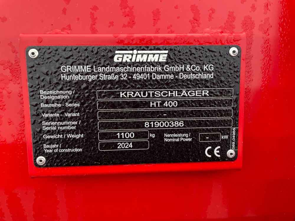 GRIMME VARITRON 470 GEN III RS vario - detail - Ref. da0c