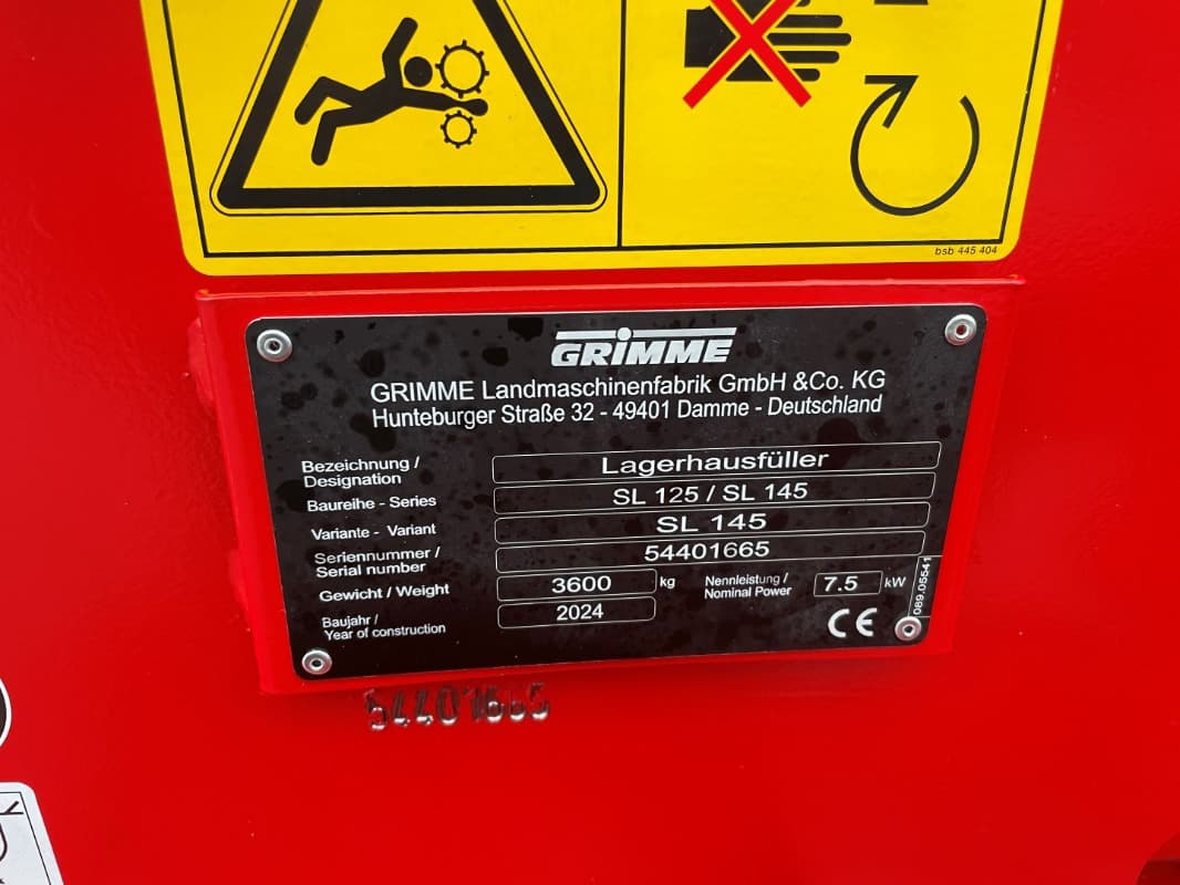 GRIMME SL 145 - Rental - detail - Ref. 328e