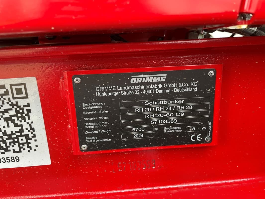GRIMME RH 20-60 C9 - Rental - detail - Ref. 6415