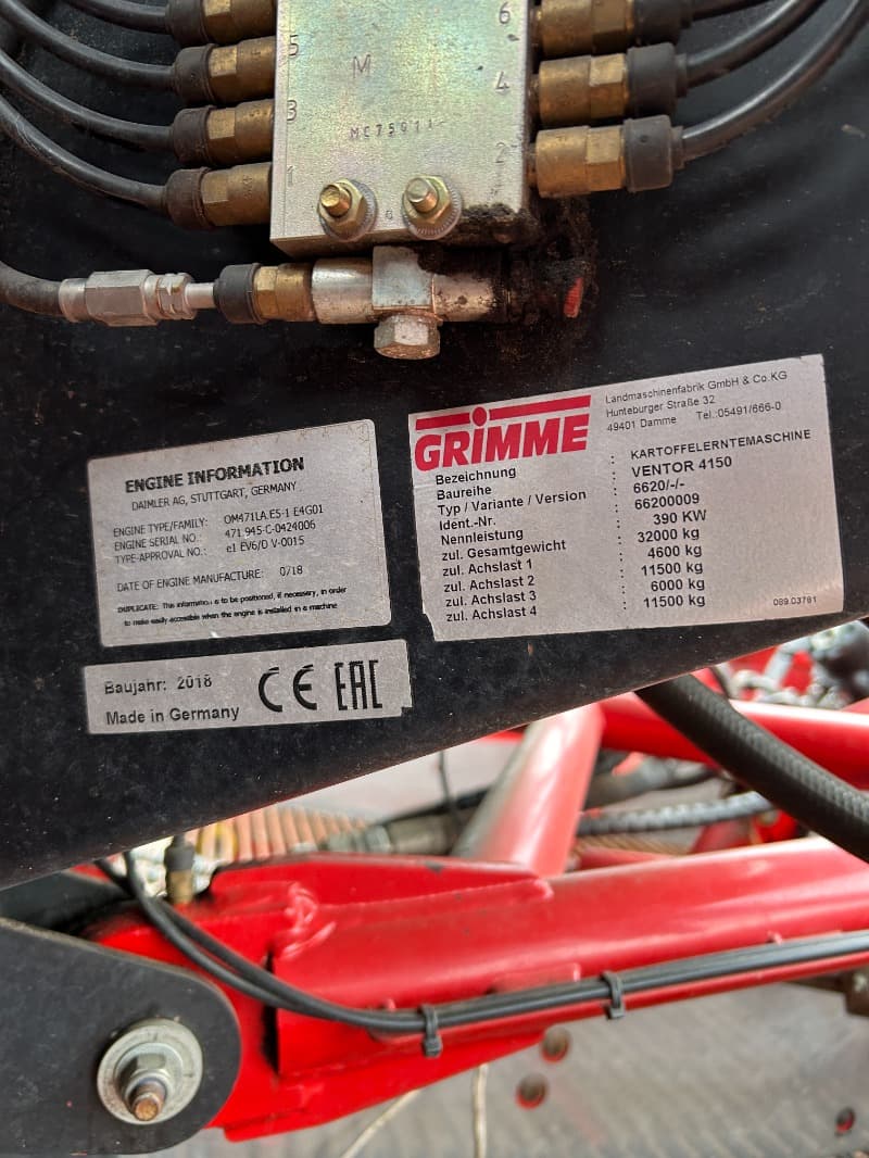 GRIMME VENTOR 4150 EasySep - detail - Ref. c3ee