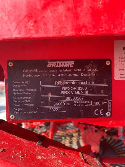 GRIMME REXOR 6300 Platinum - detail - Ref. 3b53