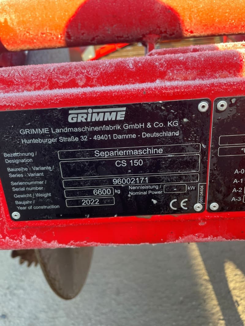 GRIMME CS 150 - detail - Ref. 2c07